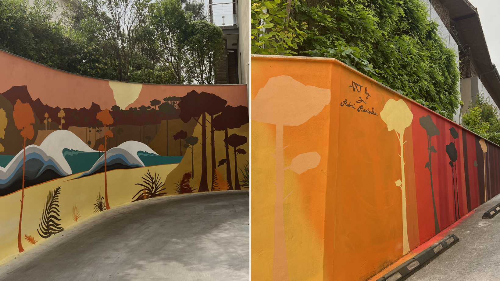 Fresque par Rémi Bertoche - Villa Seren Hossegor